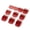 red, variant on Hair Clipper Guard Set Universal Snap-On Guide Combs for Hair Clippers Durable ABS Plastic with Stainless Steel Clips Multiple Sizes for Precise Cutting