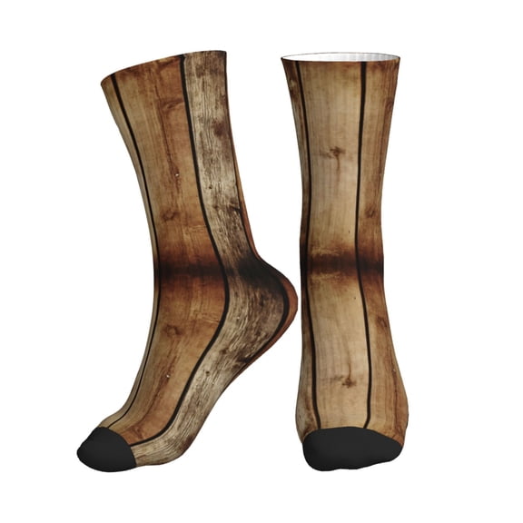 Unisex Wood Grain Print Novelty Ankle Socks Colorful ComfortSoft Lightweight Sports Athletic Socks