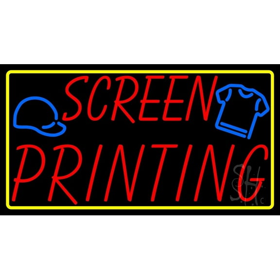 Screen Printing LED Neon Sign 13 x 24 - inches, Clear Edge Cut Acrylic Backing, with Dimmer - Bright and Premium built indoor LED Neon Sign for Computer & Electronics store decor.
