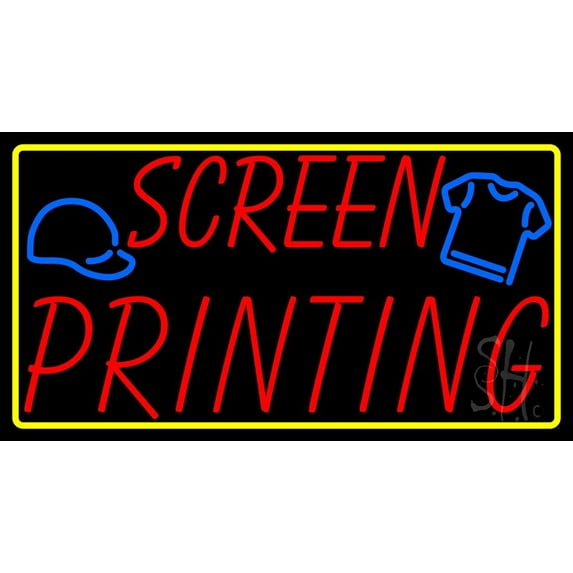 Screen Printing LED Neon Sign 20 x 37 - inches, Clear Edge Cut Acrylic Backing, with Dimmer - Bright and Premium built indoor LED Neon Sign for Computer & Electronics store decor.