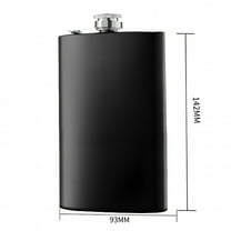 ACDANC 10oz Hip Flask Stainless Steel Whiskey Liquor Pocket Wine Bottle Large Capacity