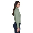 thumbnail image 4 of Harriton Ladies' Easy Blendâ„¢ Long-Sleeve Twill&nbsp;Shirt with Stain-Release - M500W, 4 of 4