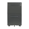 thumbnail image 3 of Locking Mobile File Cabinet with 2 Drawers, Contemporary File Cabinet Vertical File Cabinet for Home Office, Legal/Letter Size (Black), 3 of 8