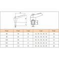 thumbnail image 3 of Hardware Fastener Clamping Lever Knobs Handle - Adjustable L Shape Clamping Handle Machine Knobs Female or Male Thread M10X25,,2Pcs, 3 of 4