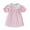 Pink, variant on Toddler Girls Dresses Smocked Embroidery Floral Party Gown Plaid Ruffled Sleeves Casual Play Girls Birthday Dress
