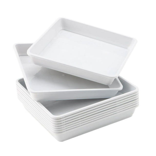 10 piezas Platillos para plantas Bandejas para plantas Bandejas para macetas Bandejas para goteo de agua para plantas Blanco