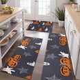 thumbnail image 2 of Halloween Pumpkin Ghost Pattern Kitchen Rugs Sets Of 3,Kitchen Runner Rugs Non Skid Washable,Decorative Kitchen Floor Mats for Kitchen,Sink,Laundry,17"x30"+ 17"x47" + 17"x59", 2 of 6
