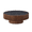 Walnut, variant on Hassch 35.4" Round Coffee Table with Sintered Stone Top, Modern Center Table for Living Room, Oak