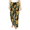 thumbnail image 2 of Goofa Sunflowers And Bird Printed Soft Pajama Pants for Women, Wide Leg Comfy Casual Lounge Yoga Pants-Large, 2 of 9