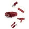 thumbnail image 2 of INSPIRE CHIC Women's Adjustable Thin Braided Rope Faux Leather Belts Red 24-35.8" waist, 2 of 5