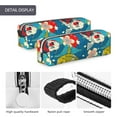 thumbnail image 4 of Fotbe Japanese Koi Pattern Leather Pencil Case, Pencil Pouch with Durable Zipper, Compact and Stylish Organizer for Stationery, Art Supplies, Travel Essentials, 4 of 7