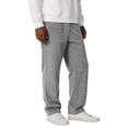 thumbnail image 2 of Resicozy Mens Corduroy Pants Wide Leg Elastic Waist Sweatpants Casual Baggy Vintage Work Trousers with Pocket Gray 3XL, 2 of 4