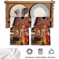 thumbnail image 5 of Farm Rooster Kitchen Towels Set of 2, Farmhouse Barn Funny Animals Butterfly Absorbent Dish Towels for Kitchen, Microfiber Hand Towel, Quick Drying Tea Towel for Cleaning Decorative Dishcloths, 5 of 7