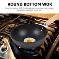 thumbnail image 3 of MIANGASTORE Traditional Wrought Iron Wok Frying Pan Household Kitchenware Small Wok, 3 of 7