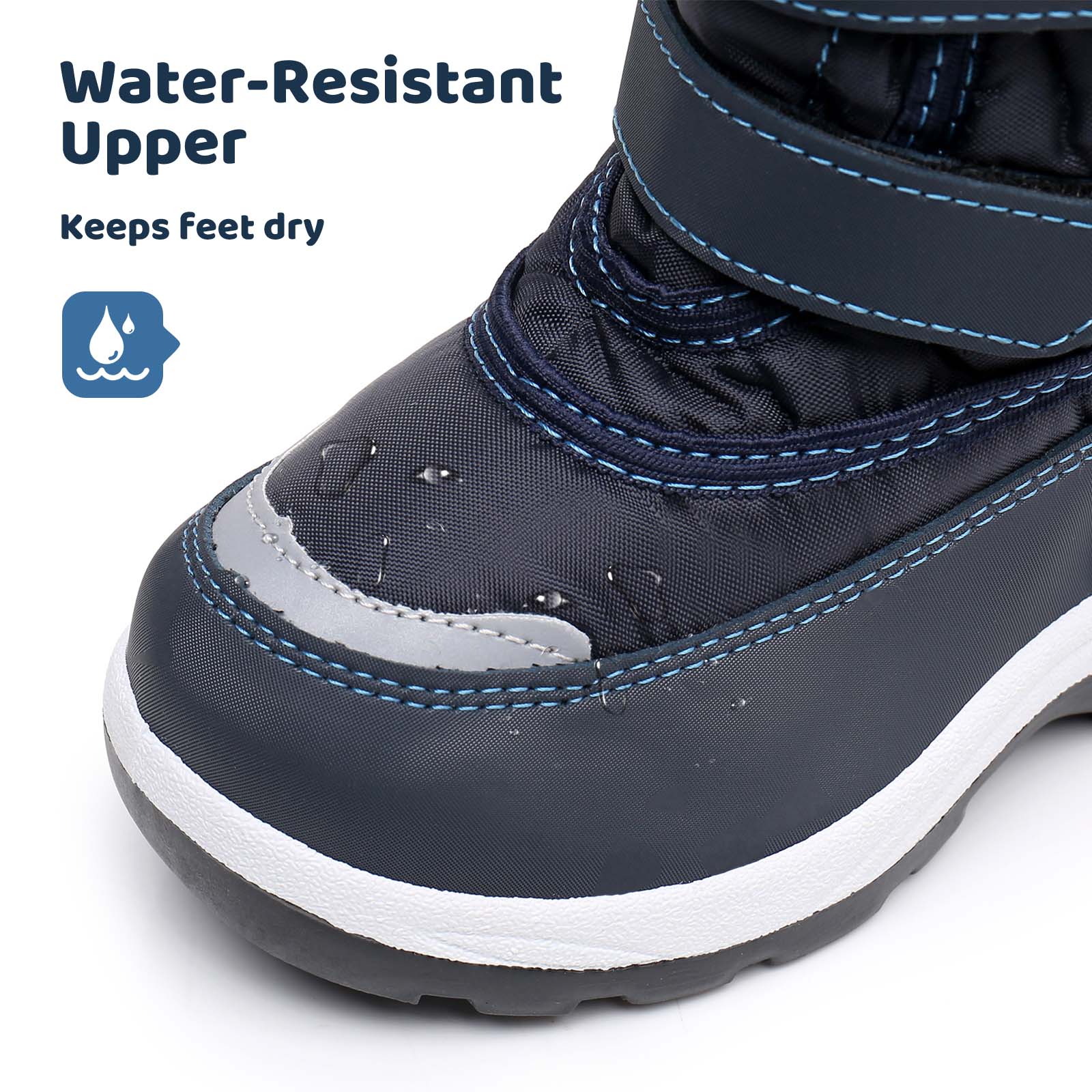 Apakowa Boys Winter Snow Boots photo 5