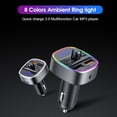 thumbnail image 4 of Binmer Bluetooth FM Transmitter For Car Bluetooth Car Adapter MP3 Player FM Transmitter, 4 of 6