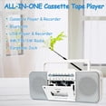 thumbnail image 2 of Radiograbadora Cassette WIITHINK WTB-795S Bluetooth, Radio AM/FM/SW, 2 of 9