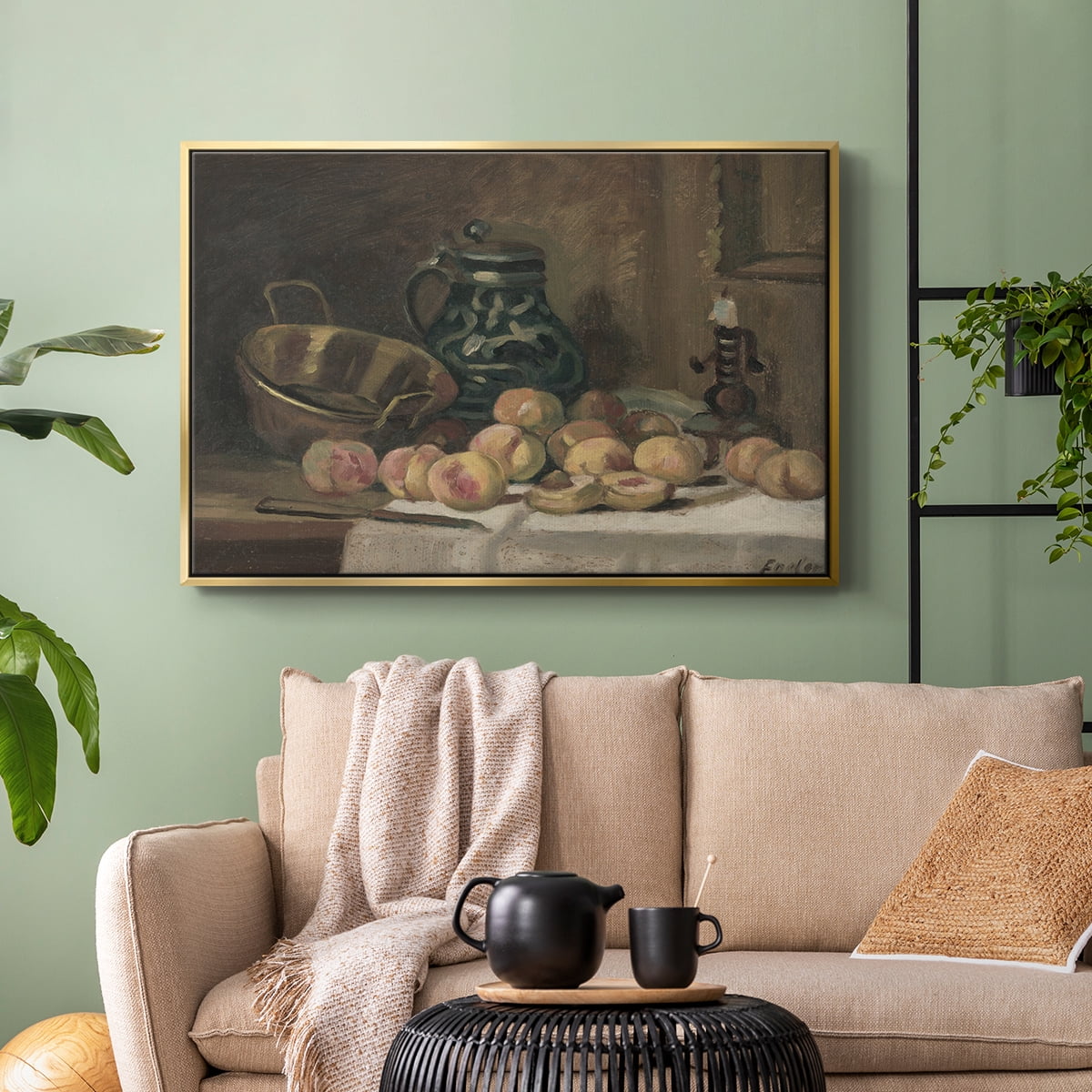 Vintage Botanical Print-XLIX By Wexford Home Framed in Gold Wood Gallery Wrapped Canvas 17 in. x 25 in.