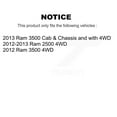 thumbnail image 2 of Kugel Front Wheel Bearing Hub Assembly 70-515148 for Car Ram 3500 2500, 2 of 11