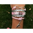 thumbnail image 2 of Sportybella Gymnastics Bracelet - Girls Gymnastics Bracelet - Gymnastics Jewelry for Gymnasts, Gymnastic Coaches, and Teams (Pink and Silver), 2 of 6