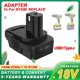 thumbnail image 1 of Convertidor Adaptador de Batería DM18RL con Puerto USB y Tipo C para Usar con Herramientas de Batería de Litio R-yobi de 18 V, Convierte Batería de Iones de Litio de 20 V O Mil-Waukee de 18 V en Batería de Iones de Litio R-yobi de 18 V, 1 of 10