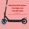 thumbnail image 5 of 500W Electric Scooter for Adults - 19 Miles Long Range, 25km/h Speed, Foldable Commuter Scooter w/APP Control, Shock Absorption & LED Lights - Ideal for City Commute, 5 of 9