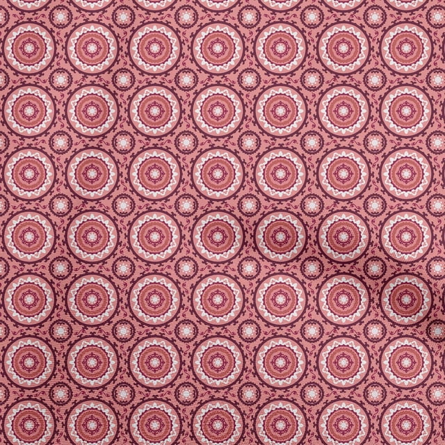 oneOone Velvet Red Fabric Asian Suzani Sewing Craft Projects Fabric Prints By Yard 58 Inch Wide