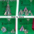 thumbnail image 2 of Prismatic Iridescent Christmas Tree Light 12 Inch Holographic Christmas Tree Decorations Christmas Decorations Indoor Desktop Colorful Glow Lights for Indoor Holiday DéCor Christmas Eve, 2 of 11