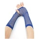 thumbnail image 1 of Guantes de red sin dedos para mujer, accesorios de disfraz de fiesta de los años 80, 2 pares, azul real, largo-2 pares, 1 of 4
