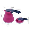 thumbnail image 4 of Bouilloire en Silicone Pliable - 1500ml, Rose Rouge, 4 of 4