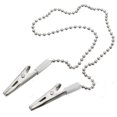 thumbnail image 2 of Besufy Dental Bib Clip Dental Lab Bib Crocodile Clip Flexible Metal Ball Chain Durable Napkin Holder, 2 of 7
