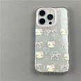 thumbnail image 1 of Cartoon Pink Bow Hello Kitty Cartoon INS Phone Case For iPhone 16 15 14 13 12 11 Pro Max XR XS Max 7 8 Plus MINI Y2K Laser Cover A0 For iPhone 11ProMax, 1 of 4