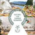 thumbnail image 6 of Watercolor Floral Outdoor Rug for Patio/Deck/Porch, Non-Slip Large Area Rug 4 x 6 Ft, Spring Poppy Daisy Flowers Botanical Beige Indoor Outdoor Rugs Washable Area Rugs, Camping Rug Carpet Runner, 6 of 8