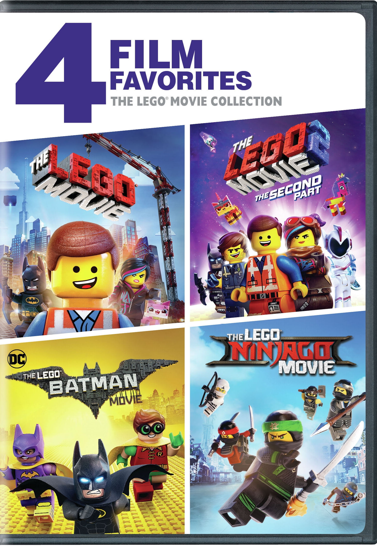 SDS Lego Theatrical Movie 4-Film Collection (The Lego Movie / The Lego Movie: The Second Part / The Lego Batman Movie / The Lego Ninjago Movie)