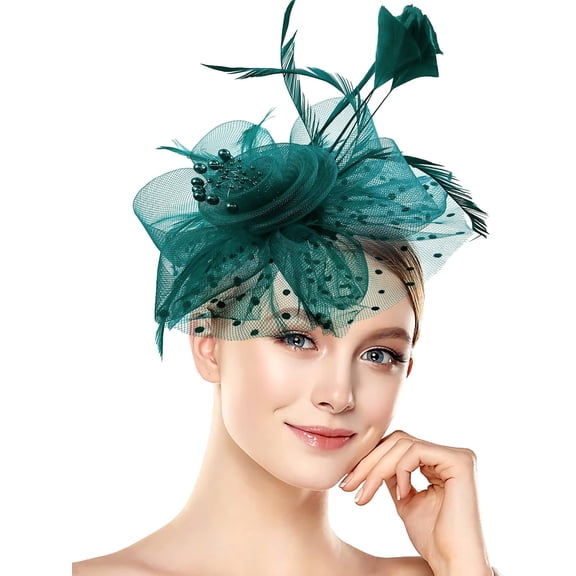 Halloween Fascinators Hat for Women Party Headband Mardi Gras Hat Weddings