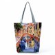thumbnail image 1 of Bolso de mano con estampado de Tigre, León, zorro, flor nórdica, bolso de hombro portátil, informal, reutilizable, bolsas de compras de alta capacidad xuanjing unisex, 1 of 2