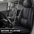 thumbnail image 5 of Car Seat Cover for Cadillac Escalade ext 2008, Premium Leather 5 Piece Full Set With Lumbar Support Beautify Interior, Black Car Seat Covers, Give Your Interior a New Look, 5 of 7