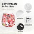 thumbnail image 6 of Lsque Sanrio Printed Women's Running Shorts with Liner Pockets,Elastic Quick Dry Workout Athletic Gym Yoga Shorts,Womens High Waist Shorts-Medium, 6 of 9