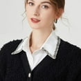 thumbnail image 2 of Half Shirt Blouse Collar Fake Collar Detachable Dickey Collar False Collar for Women Girls, 2 of 8