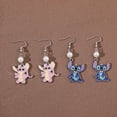thumbnail image 3 of Pendientes de Metal Lilo & Stitch Disney para mujer, joyería delicada, accesorios Kawaii, Anime, niñas, 3 of 5