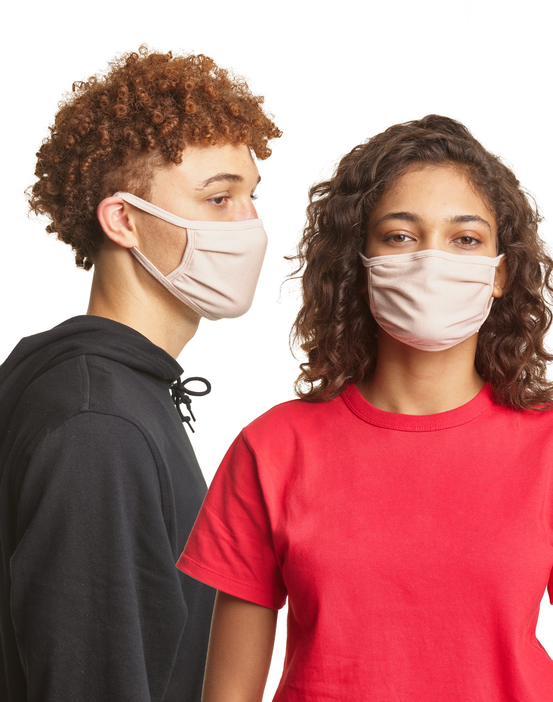 Hanes Adult Large XTemp® Face Masks, 10Pack Body Beige L Unisex