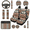Cowboy, variant on HUIACONG Car Interior Accessory Kit, with Key Ring Auto Hand Rest Mat Key Holder, 14 Pcs Wolf Car Seat Cover Set