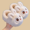 thumbnail image 6 of Fengactive Womens Bunny Face Plush Slippers 3D Ear Decor Warm Indoor Non Slip House Slippers, 6 of 9
