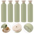 thumbnail image 5 of 5 PCS Botellas de plástico de plástico con botellas de viaje de plástico recolectables para la tapa gana para crema, 5 of 5