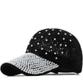 thumbnail image 1 of LinYooLi Rhinestone Baseball Cap Women Snapback Hats for Women Cap Adjustable Summer Mesh Sun Hats Bone Casquette Dad Hat Female, 1 of 6
