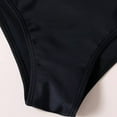 thumbnail image 5 of Girls 3 Piece Swimsuits Bathing Suit Girls Swimsuits Bathing Suit Solid Tops Underpants Letter Skirt Bikini Swimwear Beach Wear Set(Color:Black,Size:6-7 Years), 5 of 6