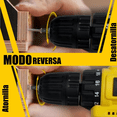 thumbnail image 2 of Taladro Desatornillador Inhalambrico 260w 1500 Rpm Kit Amarillo, 2 of 4