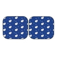 thumbnail image 3 of Uemuo Moon Lamb Printed 2 PCS Car Windshield Sun Shade, Auto Sun Heat and UV Rays Blocker, Foldable Automotive Front Window Sunshade Protector, 3 of 7