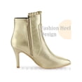 thumbnail image 3 of BLISSFUL STEP Pointed Toe Ruffle Stiletto Heel Ankle Boots for Women, 3 of 5