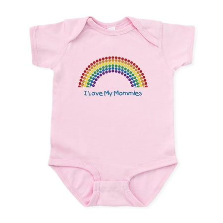 

CafePress - I Love My Mommies Polka Dot R Infant Bodysuit - Baby Light Bodysuit Size Newborn - 24 Months